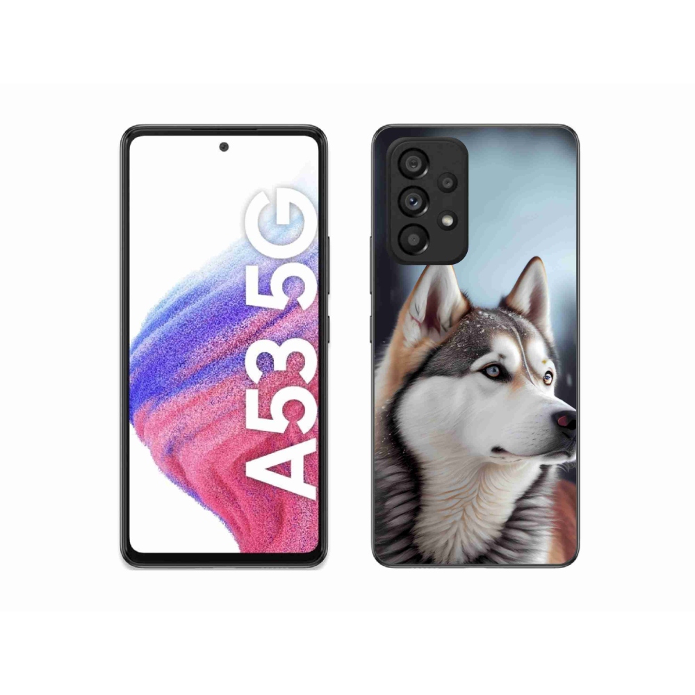 Gélový kryt mmCase na Samsung Galaxy A53 5G - sibírsky husky