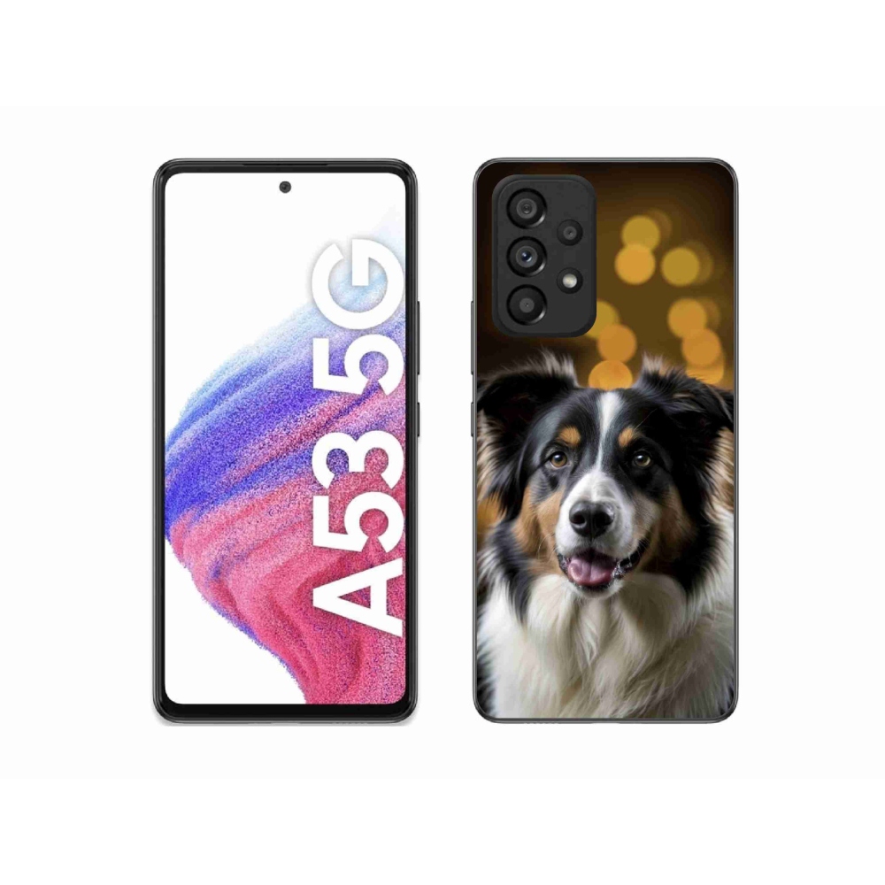 Gélový kryt mmCase na Samsung Galaxy A53 5G - usmievavý austrálsky ovčiak