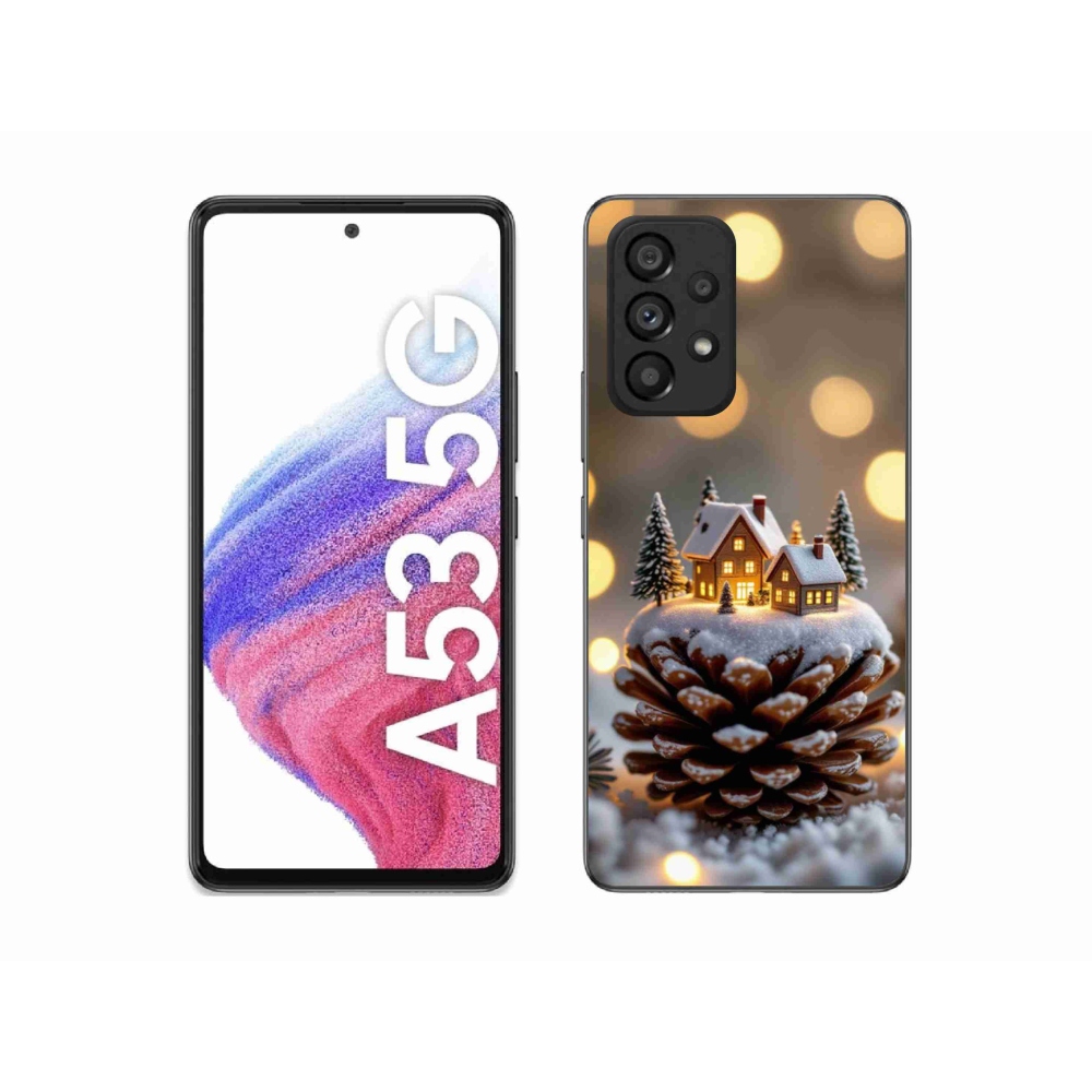 Gélový kryt mmCase na Samsung Galaxy A53 5G - zimná dedinka