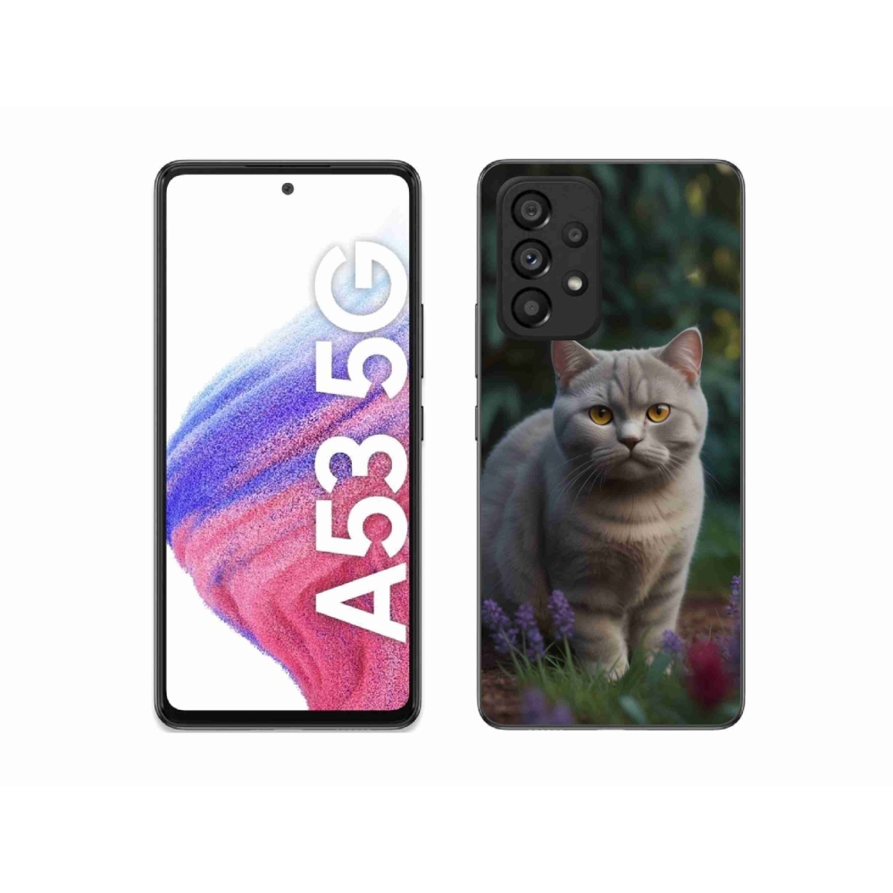 Gélový kryt mmCase na Samsung Galaxy A53 - britská mačka
