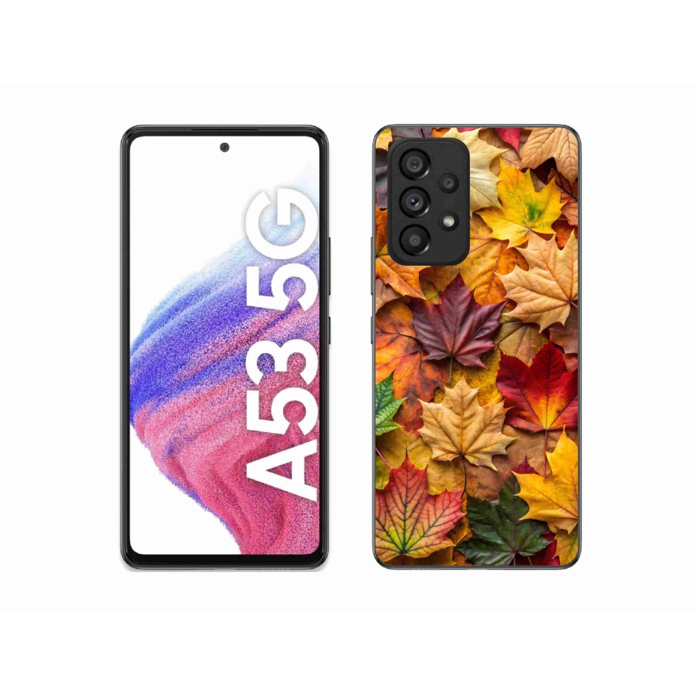 Gélový kryt mmCase na Samsung Galaxy A53 - javorové listy 2