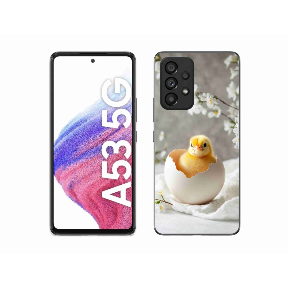 Gélový kryt mmCase na Samsung Galaxy A53 - kuriatko