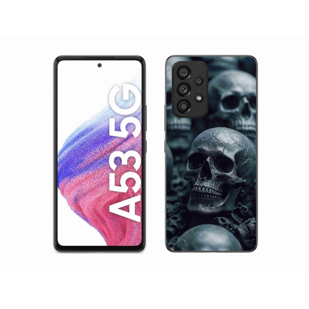 Gélový kryt mmCase na Samsung Galaxy A53 - lebka 2