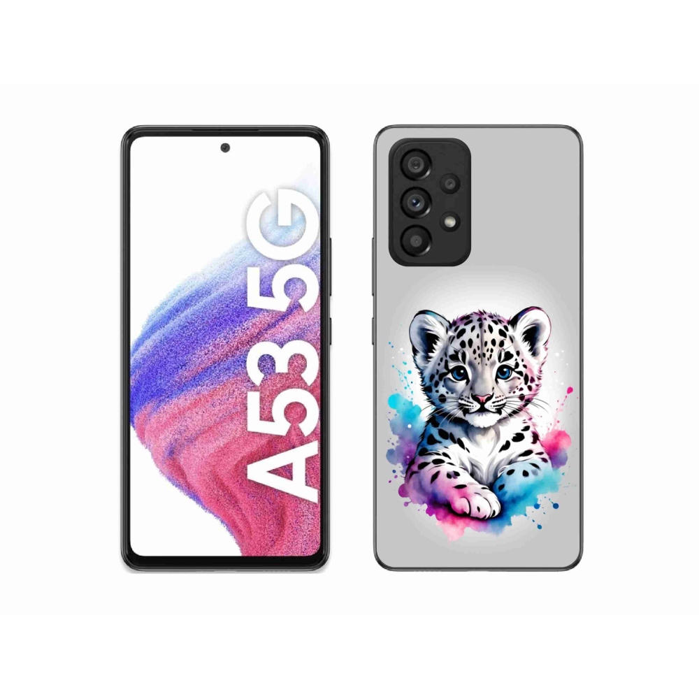 Gélový kryt mmCase na Samsung Galaxy A53 - leopardej mláďa