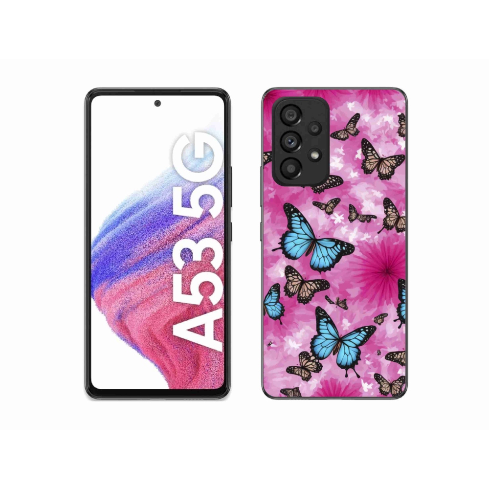 Gélový kryt mmCase na Samsung Galaxy A53 - motýlia záhrada