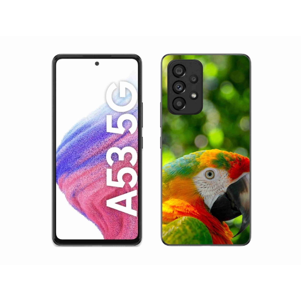 Gélový kryt mmCase na Samsung Galaxy A53 - papagáj ara 3