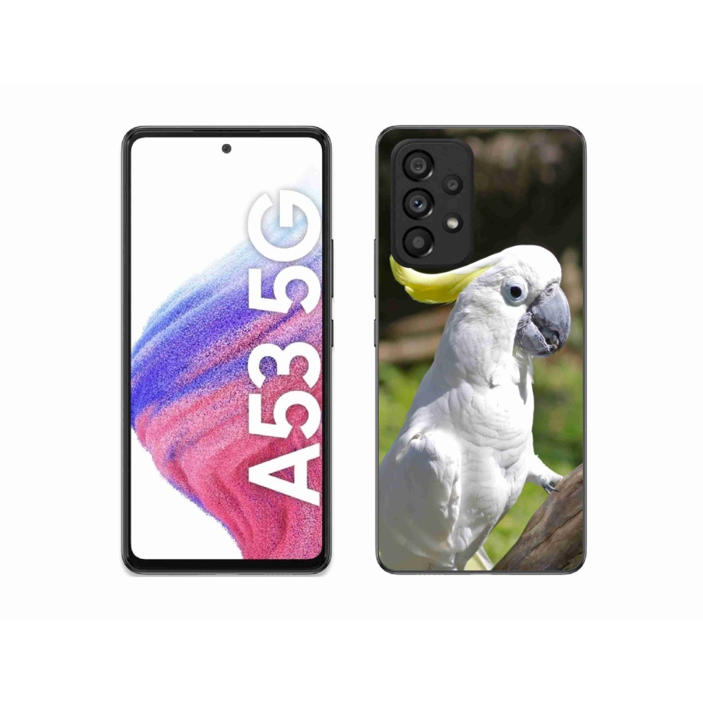 Gélový kryt mmCase na Samsung Galaxy A53 - papagáj kakadu 2
