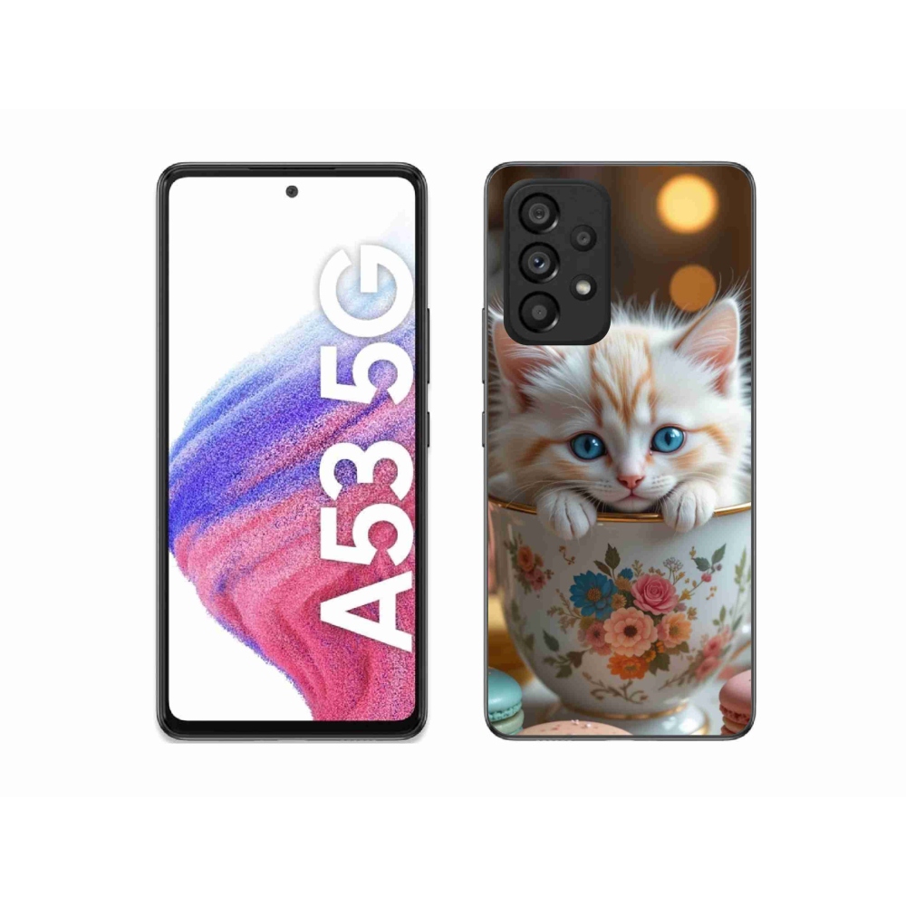 Gélový kryt mmCase na Samsung Galaxy A53 - roztomilé mačiatko 6