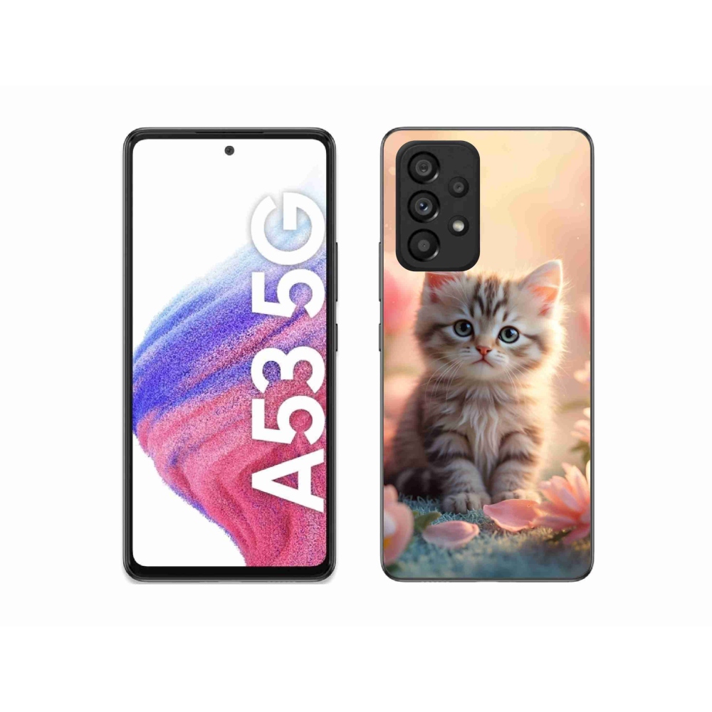 Gélový kryt mmCase na Samsung Galaxy A53 - roztomilé mačiatko 8