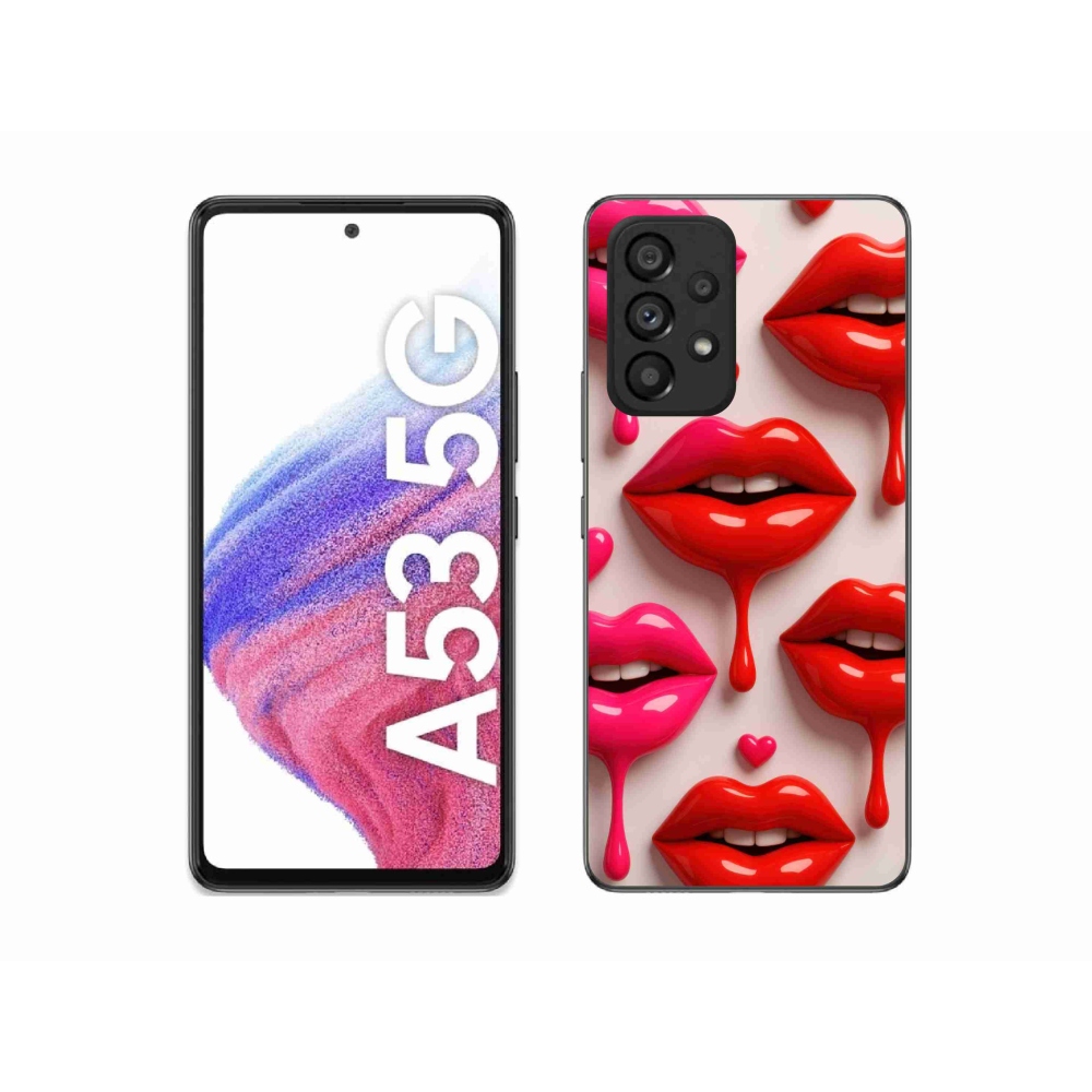 Gélový kryt mmCase na Samsung Galaxy A53 - pery 2