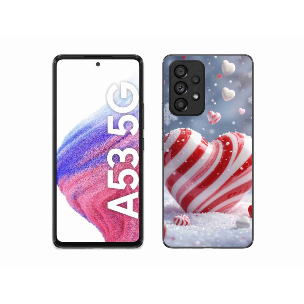 Gélový kryt mmCase na Samsung Galaxy A53 - sladké srdce