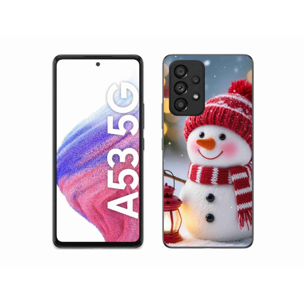 Gélový kryt mmCase na Samsung Galaxy A53 - snehuliak 2