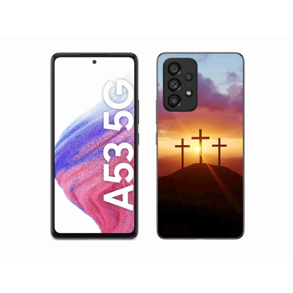 Gélový kryt mmCase na Samsung Galaxy A53 - tri kríža