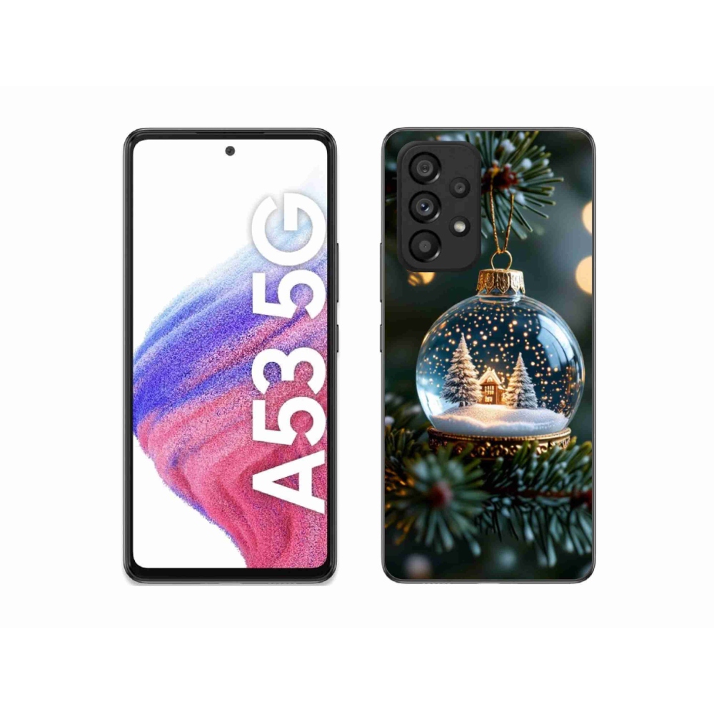 Gélový kryt mmCase na Samsung Galaxy A53 - vianočné gule 2