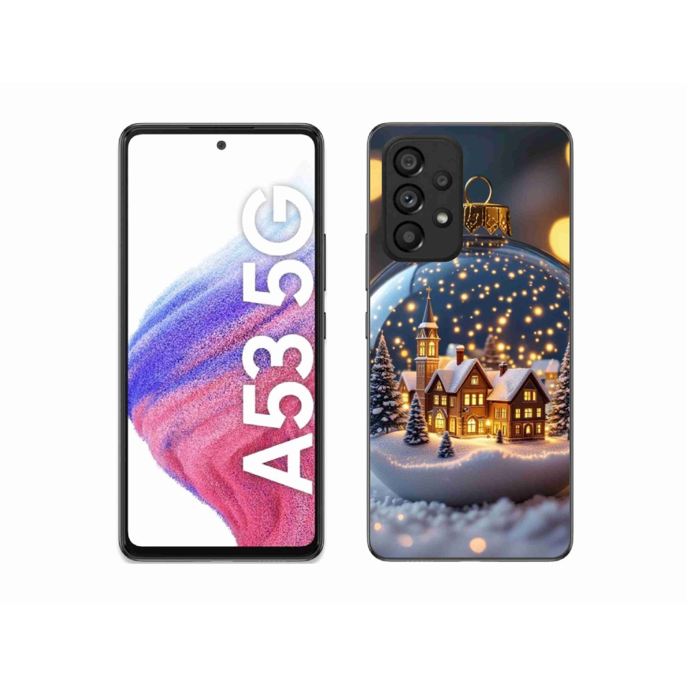 Gélový kryt mmCase na Samsung Galaxy A53 - vianočné gule 4
