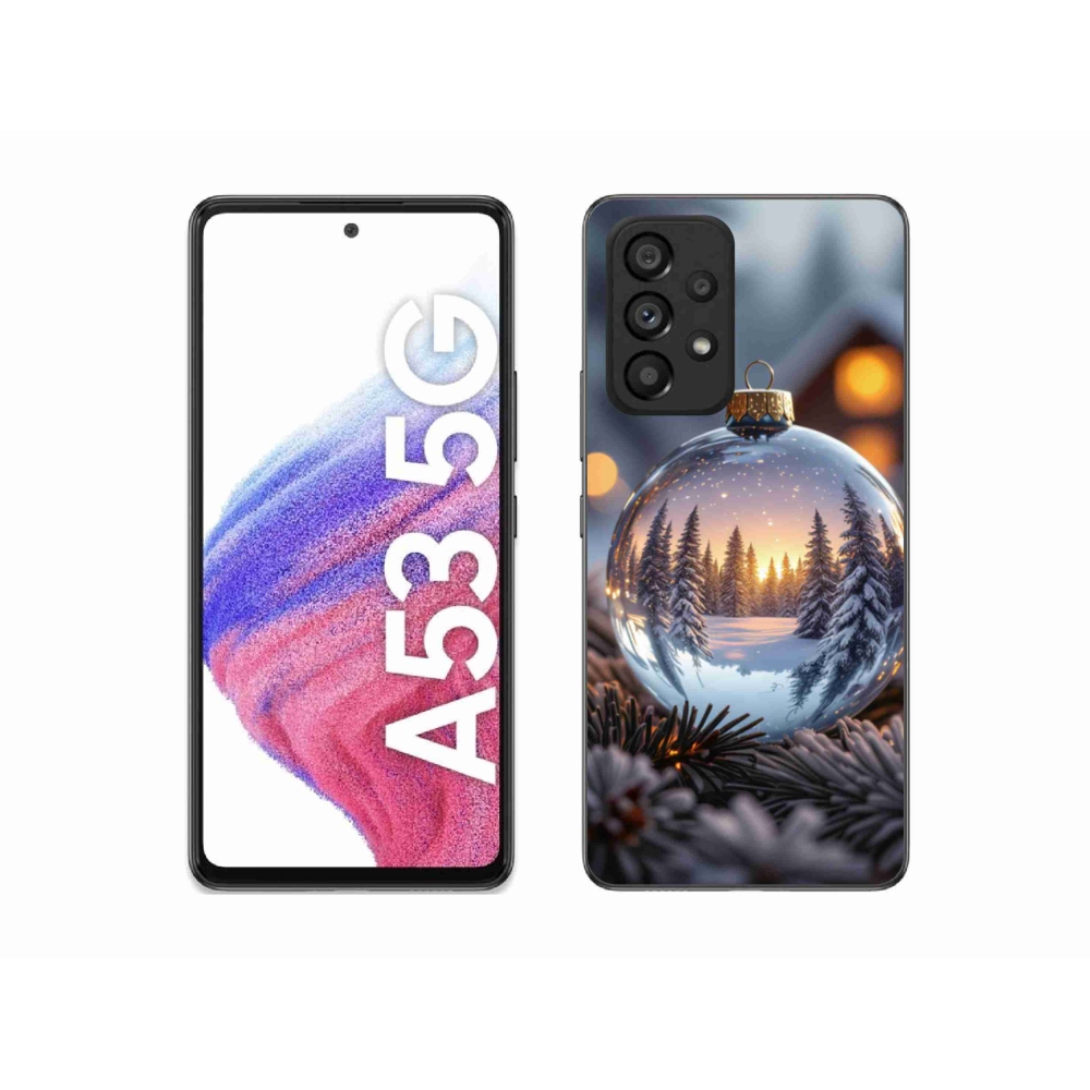 Gélový kryt mmCase na Samsung Galaxy A53 - vianočná ozdoba