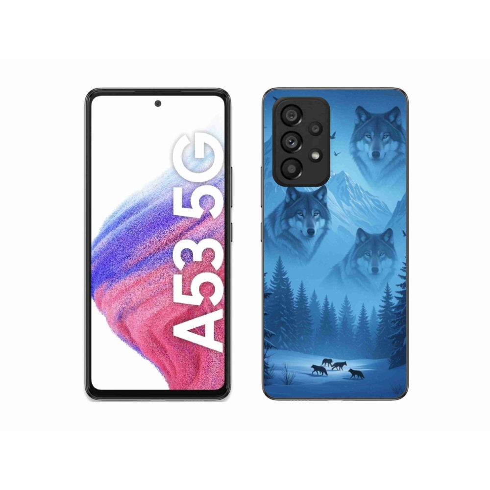 Gélový kryt mmCase na Samsung Galaxy A53 - vlčia svorka