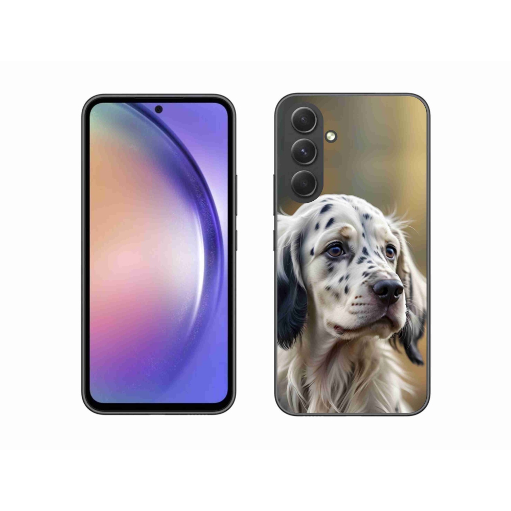 Gélový kryt mmCase na Samsung Galaxy A54 5G - anglický seter