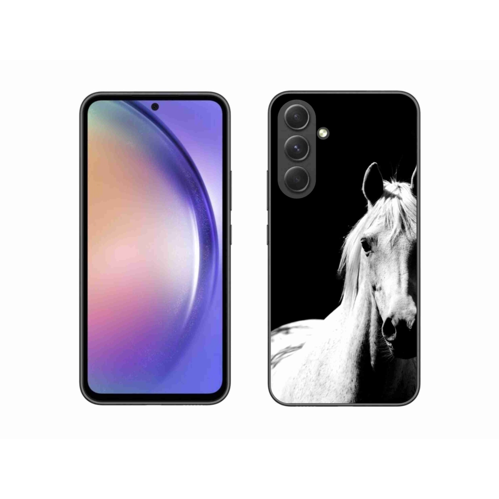 Gélový kryt mmCase na Samsung Galaxy A54 5G - biely kôň 5