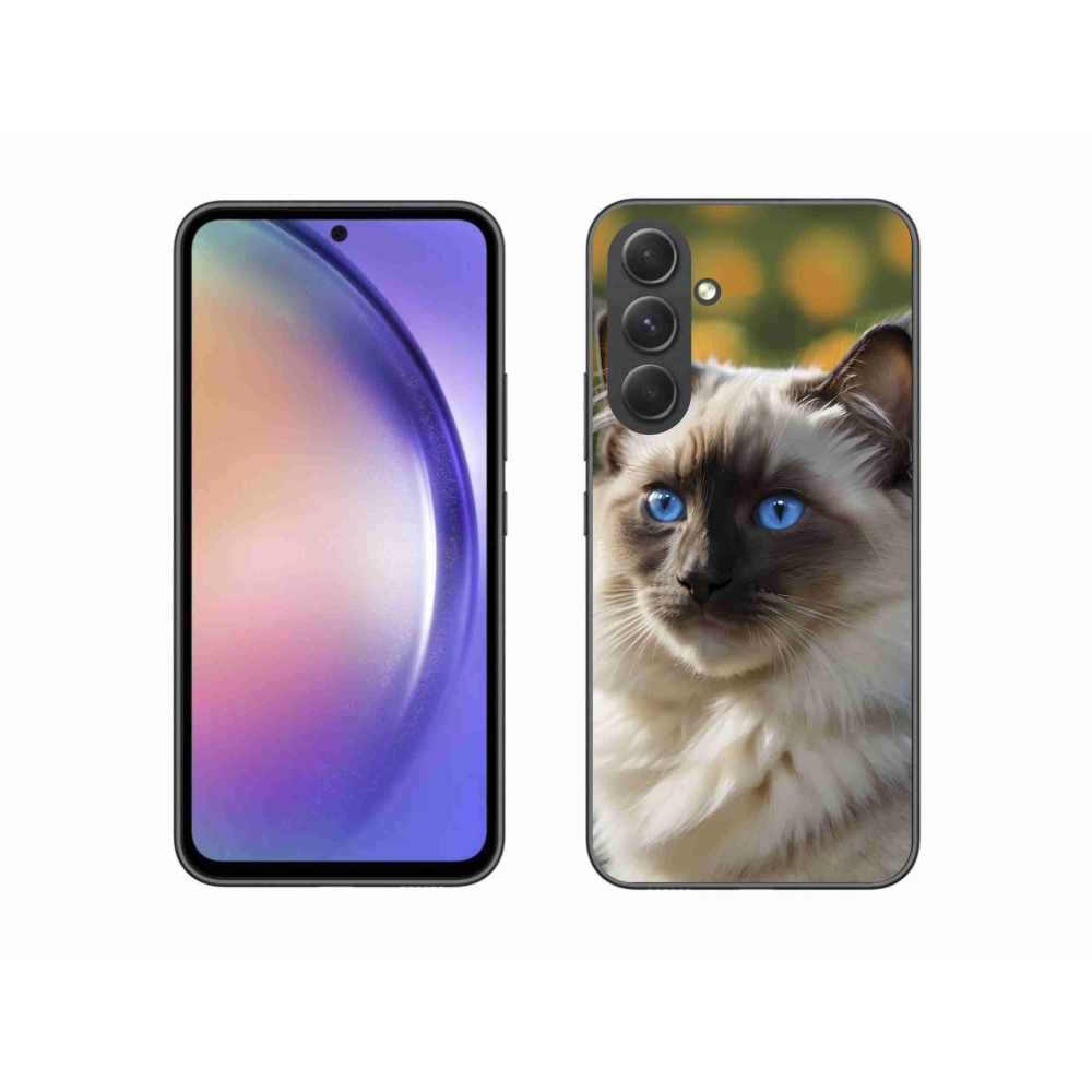 Gélový kryt mmCase na Samsung Galaxy A54 5G - biely ragdoll