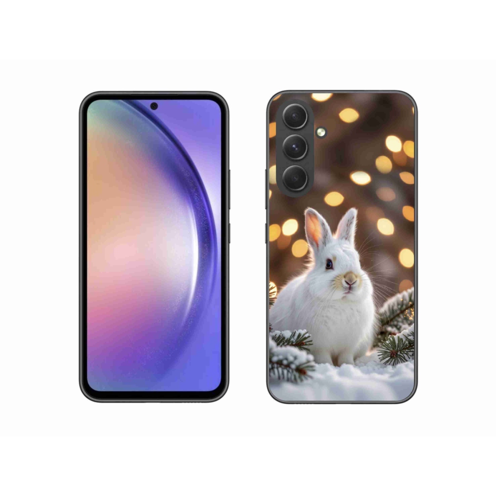 Gélový kryt mmCase na Samsung Galaxy A54 5G - biely zajac