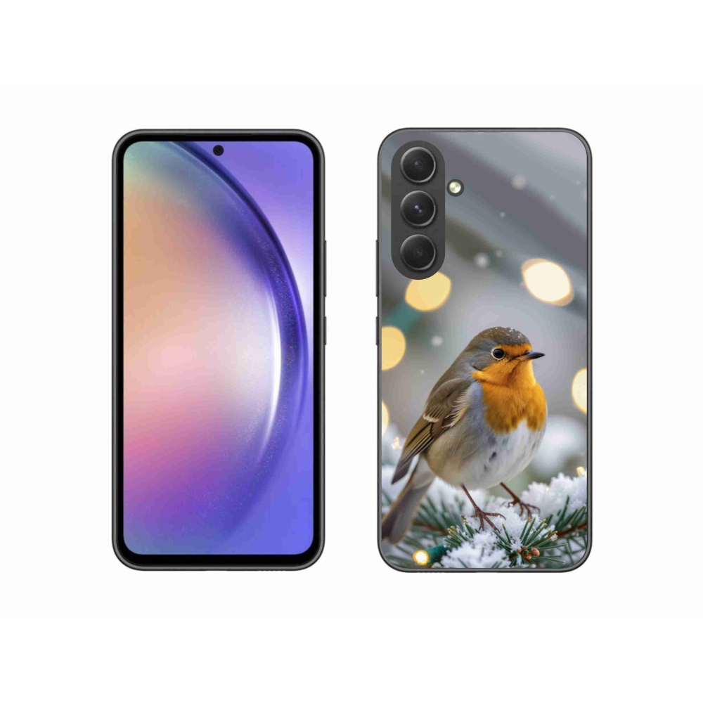 Gélový kryt mmCase na Samsung Galaxy A54 5G - červienka v zime