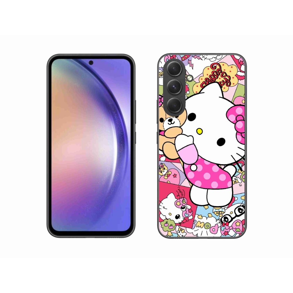 Gélový kryt mmCase na Samsung Galaxy A54 5G - cute kitty
