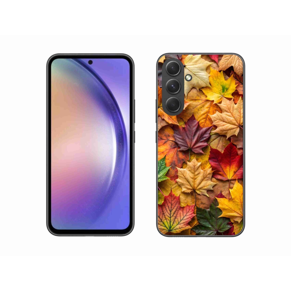 Gélový kryt mmCase na Samsung Galaxy A54 5G - javorové listy 2
