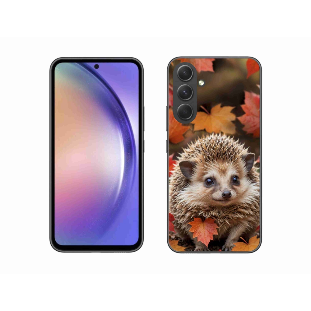 Gélový kryt mmCase na Samsung Galaxy A54 5G - ježko v lístia