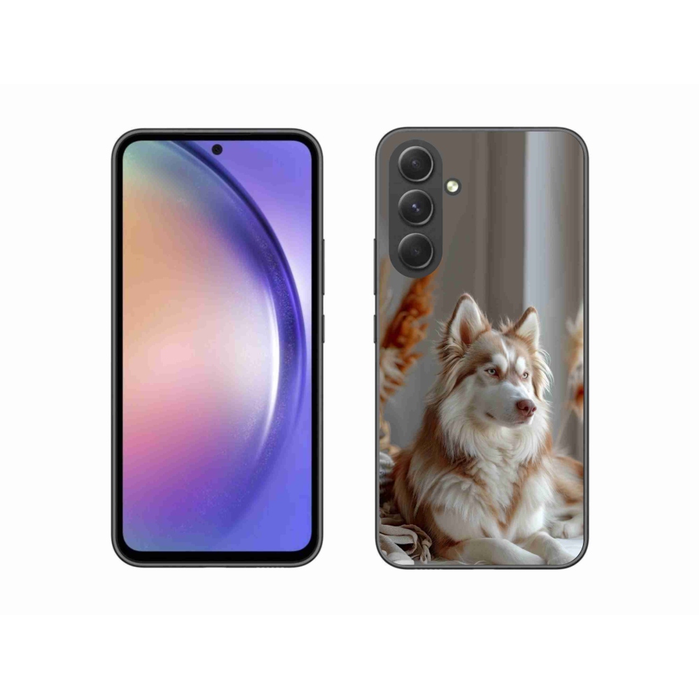 Gélový kryt mmCase na Samsung Galaxy A54 5G - pokojný sibírsky husky