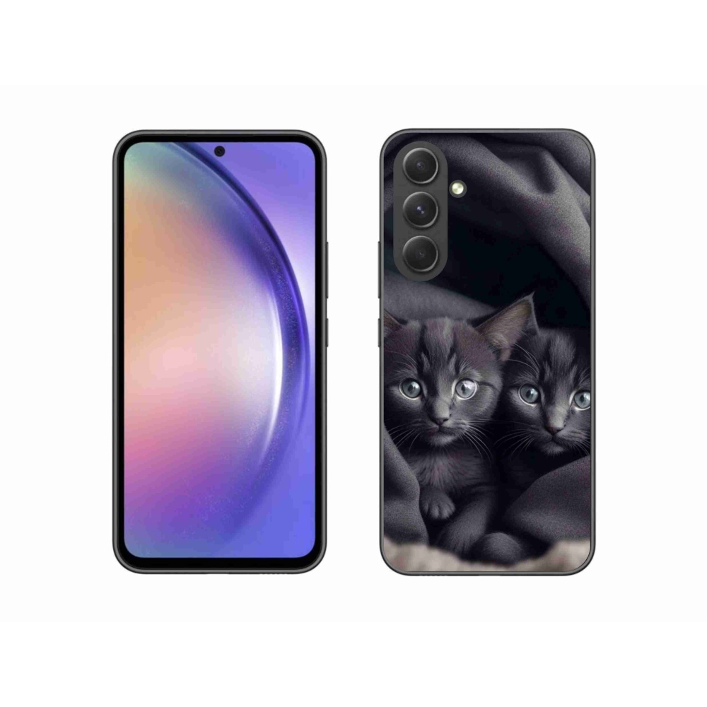 Gélový kryt mmCase na Samsung Galaxy A54 5G - mačacie duo