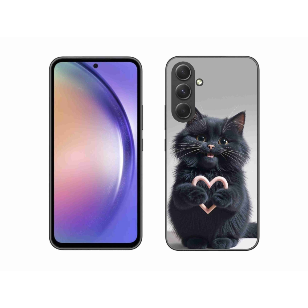 Gélový kryt mmCase na Samsung Galaxy A54 5G - mačacia láska 3