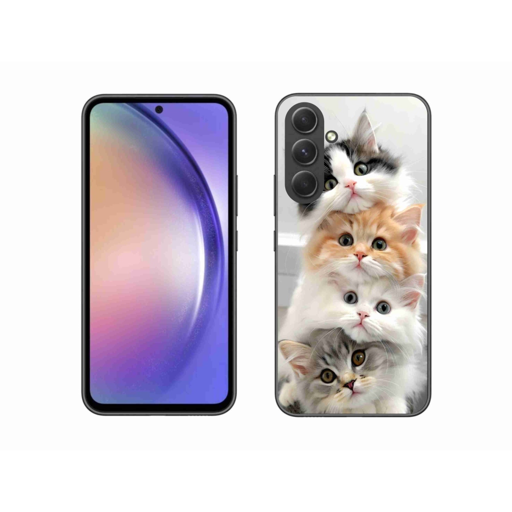 Gélový kryt mmCase na Samsung Galaxy A54 5G - mačacia partia