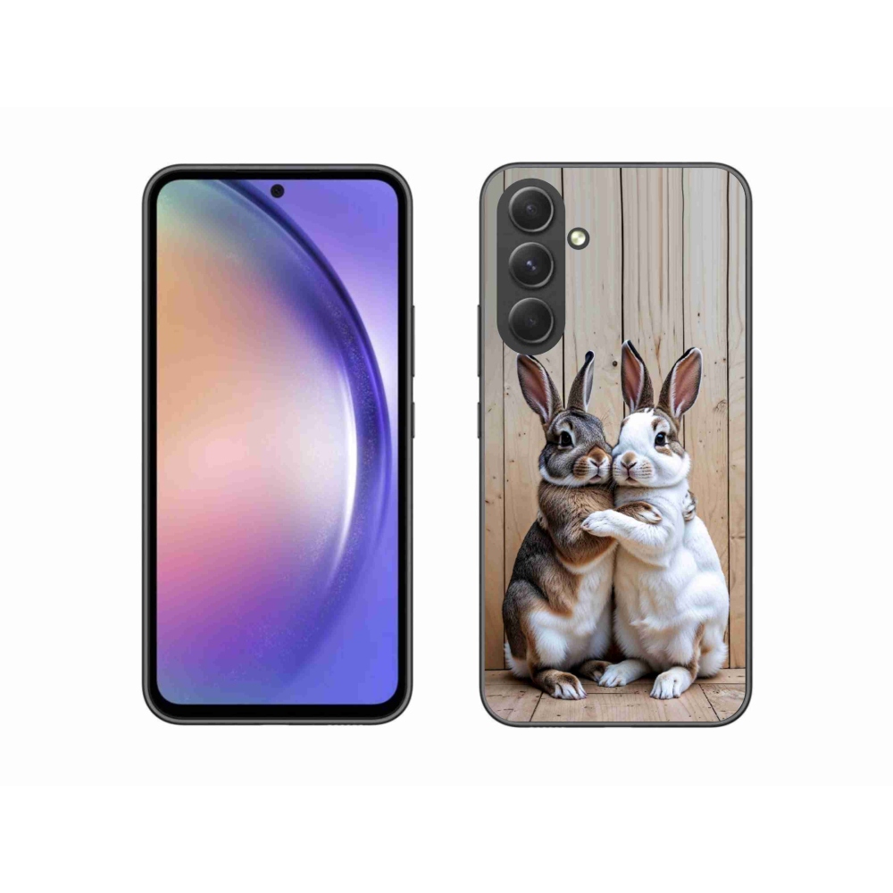 Gélový kryt mmCase na Samsung Galaxy A54 5G - králičie pár