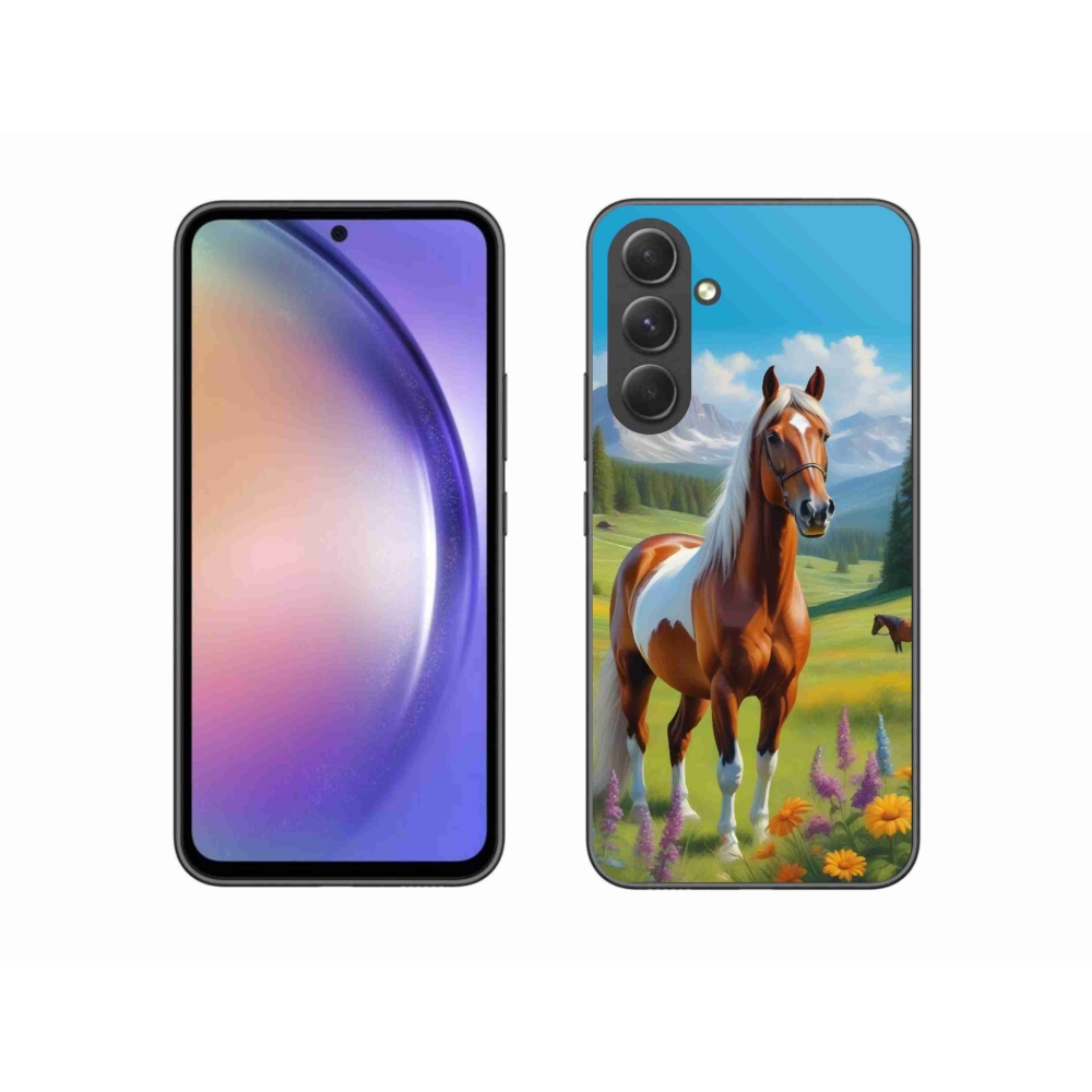 Gélový kryt mmCase na Samsung Galaxy A54 5G - kôň na lúke