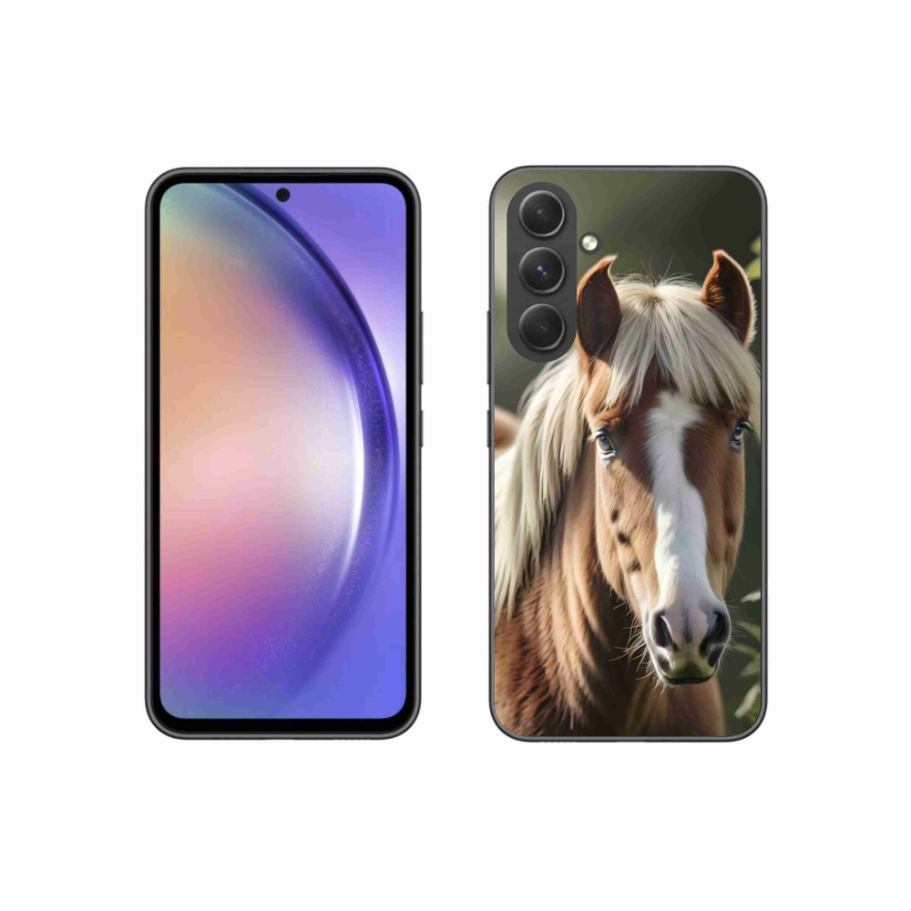 Gélový kryt mmCase na Samsung Galaxy A54 5G - kôň so svetlou hrivou
