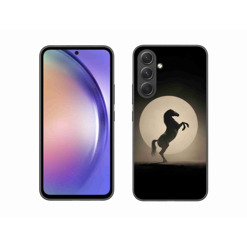 Gélový kryt mmCase na Samsung Galaxy A54 5G - kôň v siluete