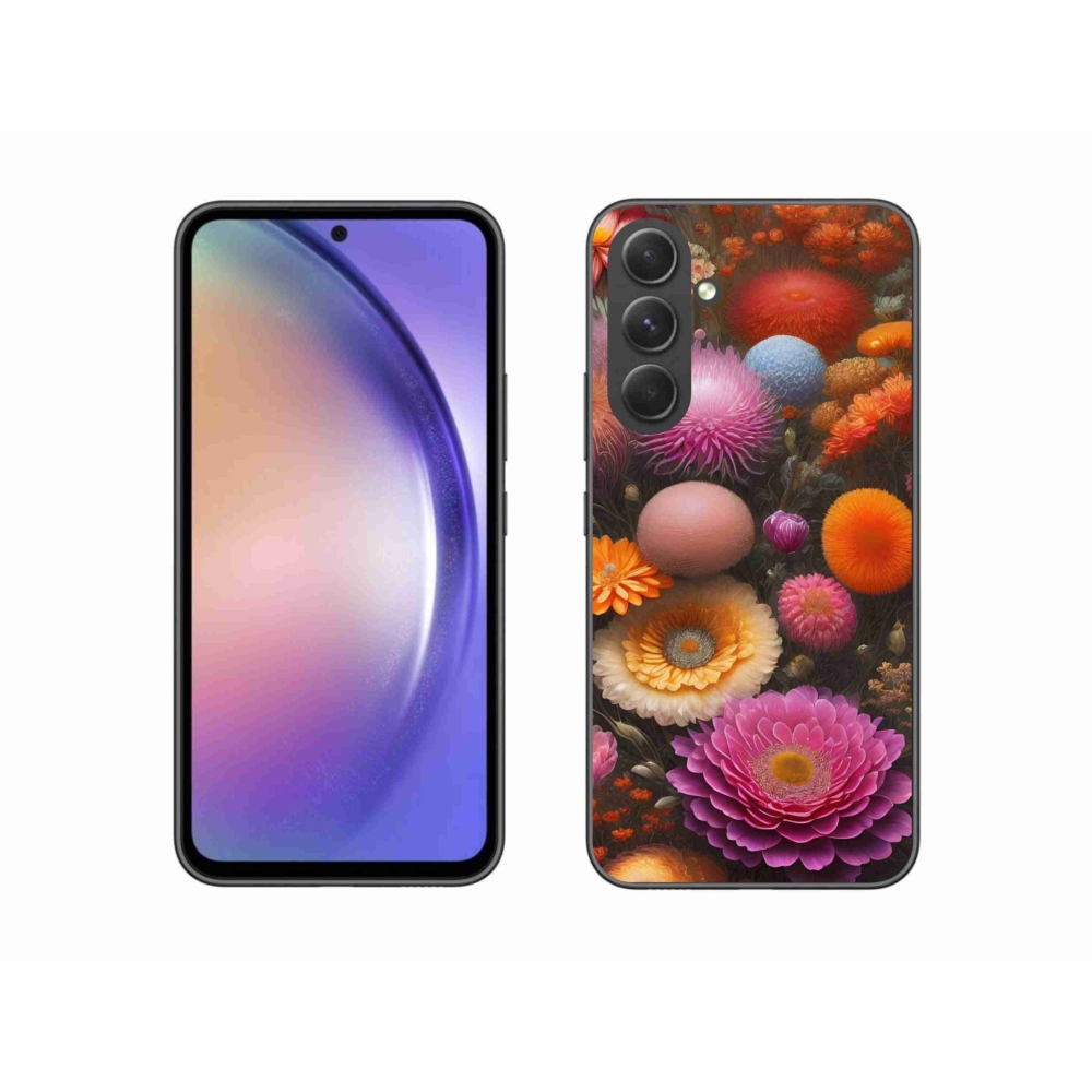 Gélový kryt mmCase na Samsung Galaxy A54 5G - kvetinová kompozícia