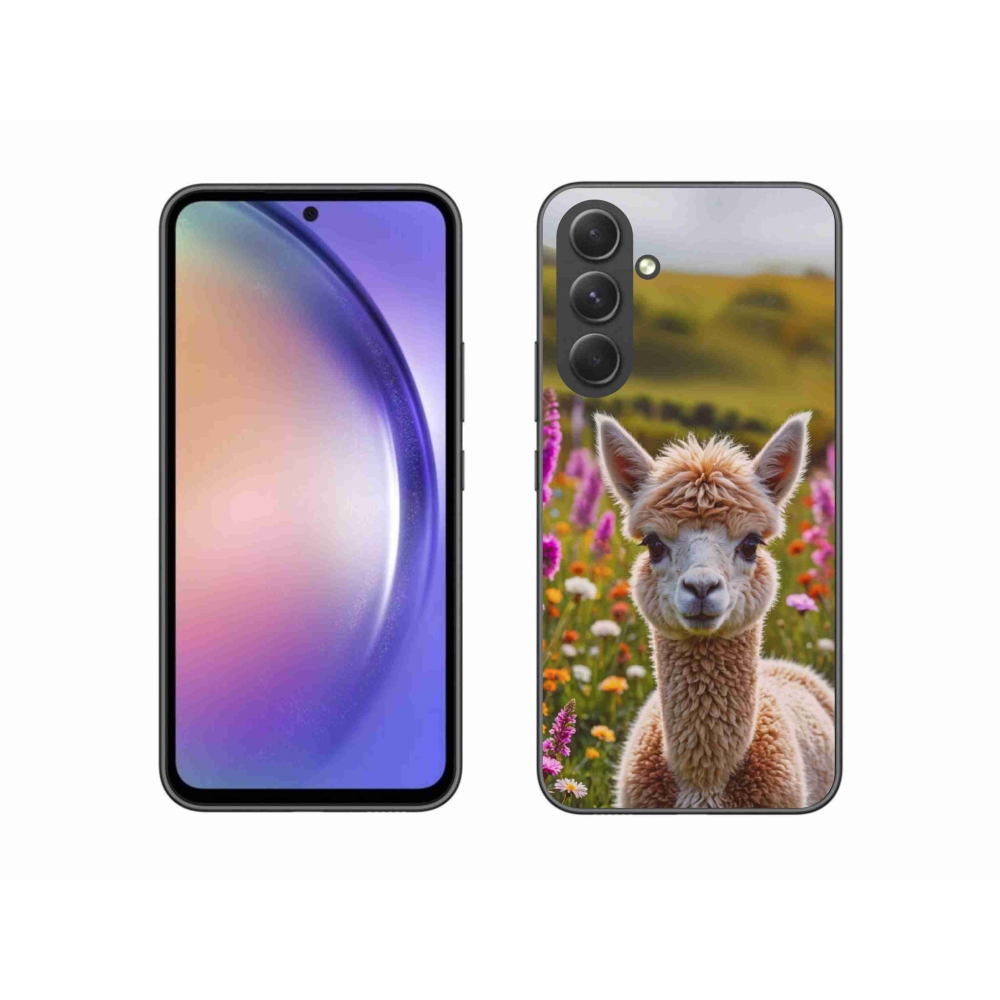 Gélový kryt mmCase na Samsung Galaxy A54 5G - lama na lúke