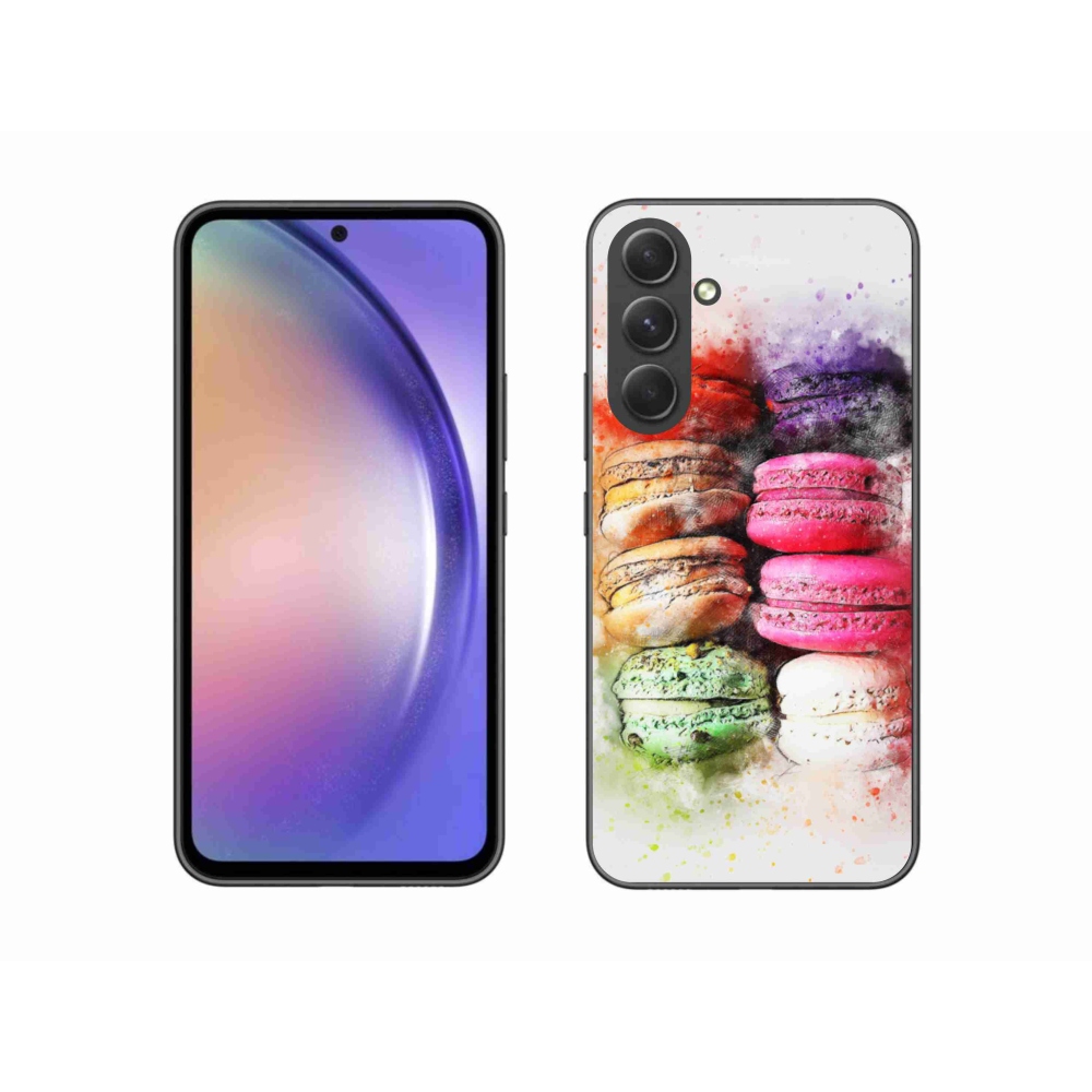 Gélový kryt mmCase na Samsung Galaxy A54 5G - makrónky