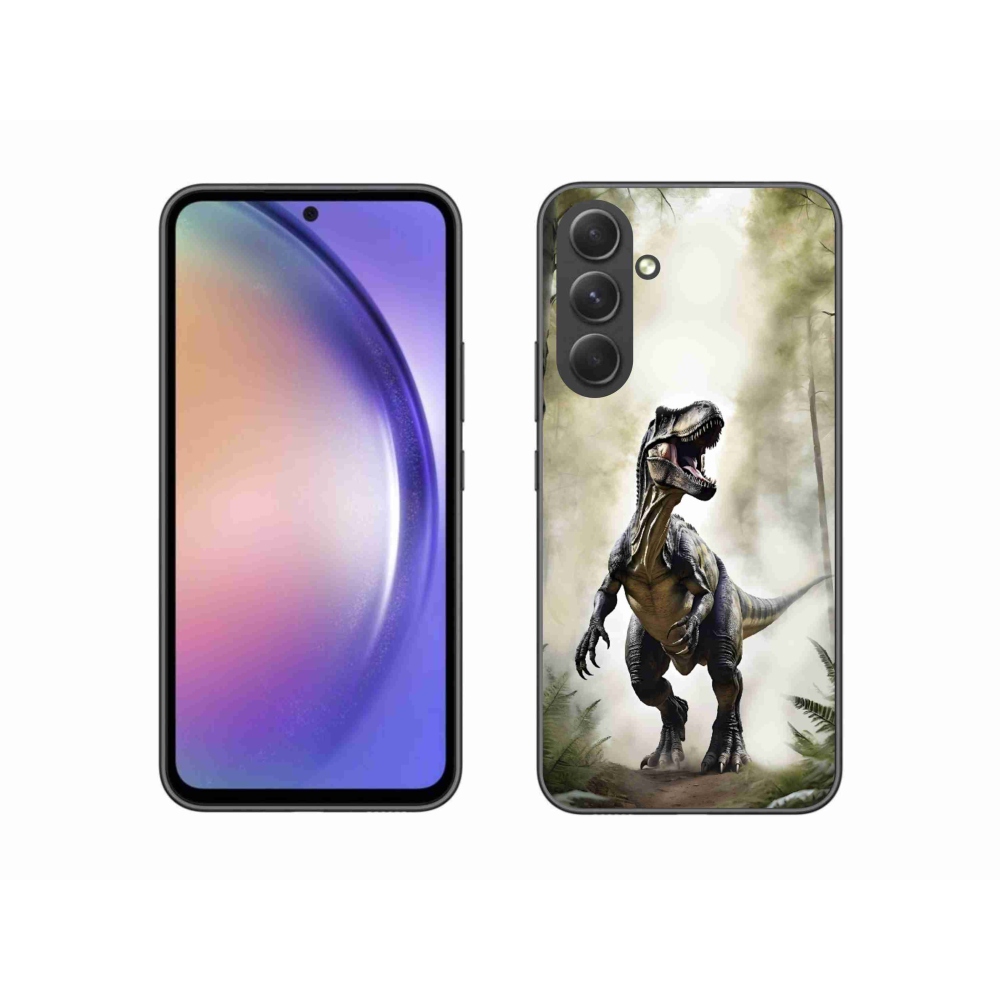 Gélový kryt mmCase na Samsung Galaxy A54 5G - naštvaný T-Rex