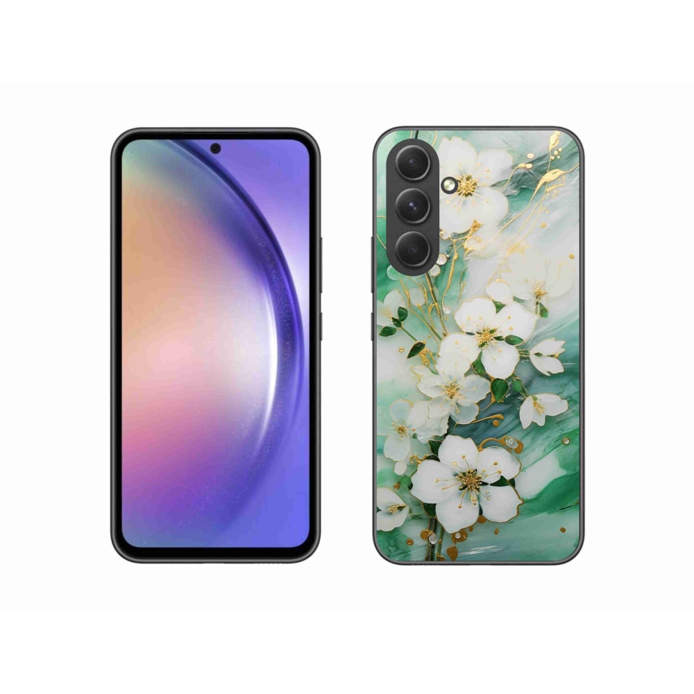 Gélový kryt mmCase na Samsung Galaxy A54 5G - nežné kvety