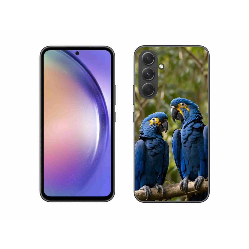 Gélový kryt mmCase na Samsung Galaxy A54 5G - papagájové duo