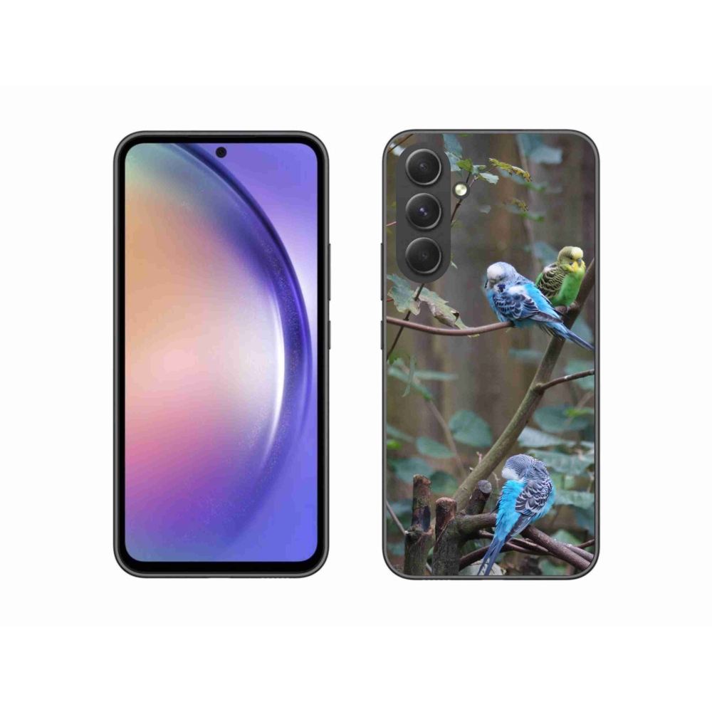 Gélový kryt mmCase na Samsung Galaxy A54 5G - papagáje na vetve