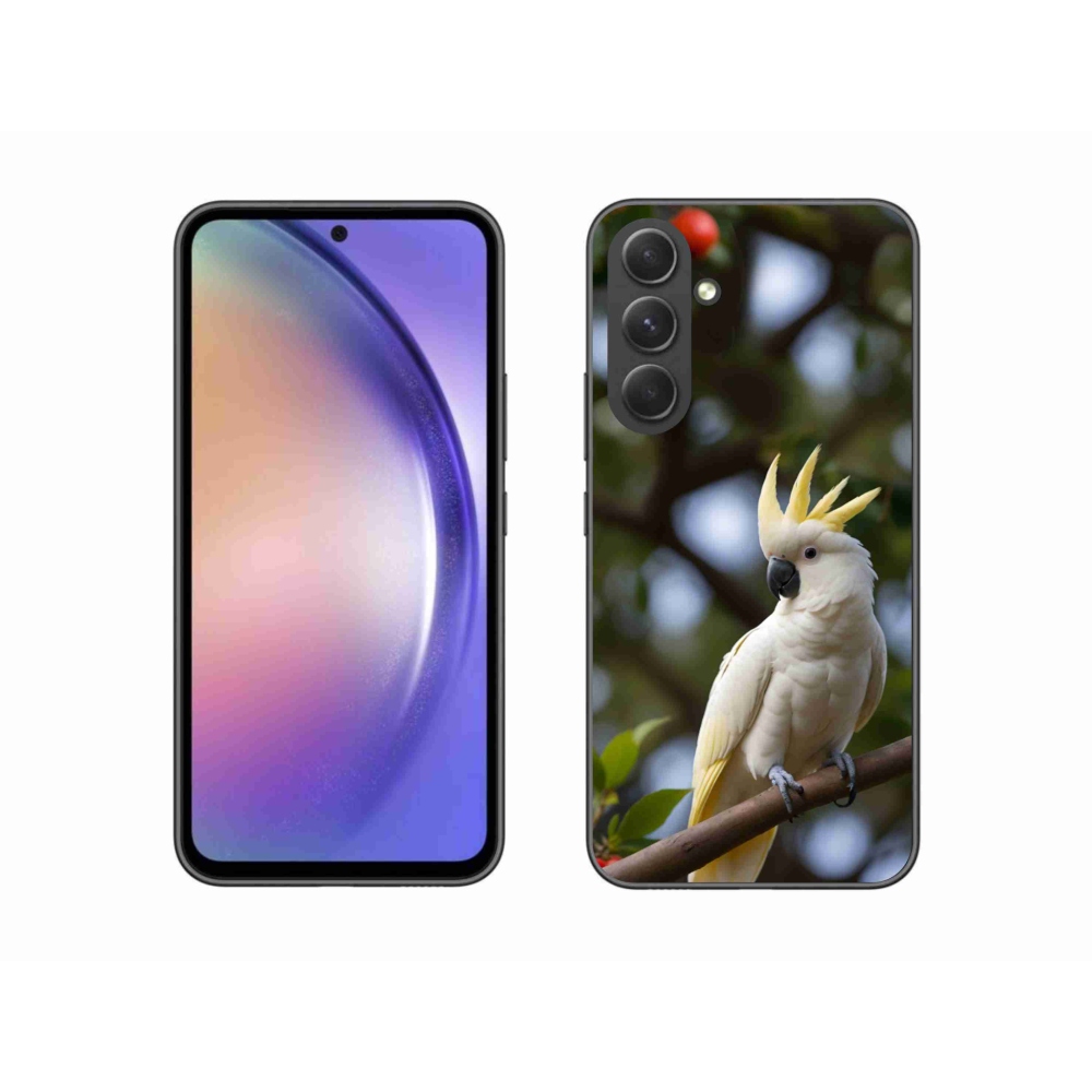 Gélový kryt mmCase na Samsung Galaxy A54 5G - papagáj kakadu 3