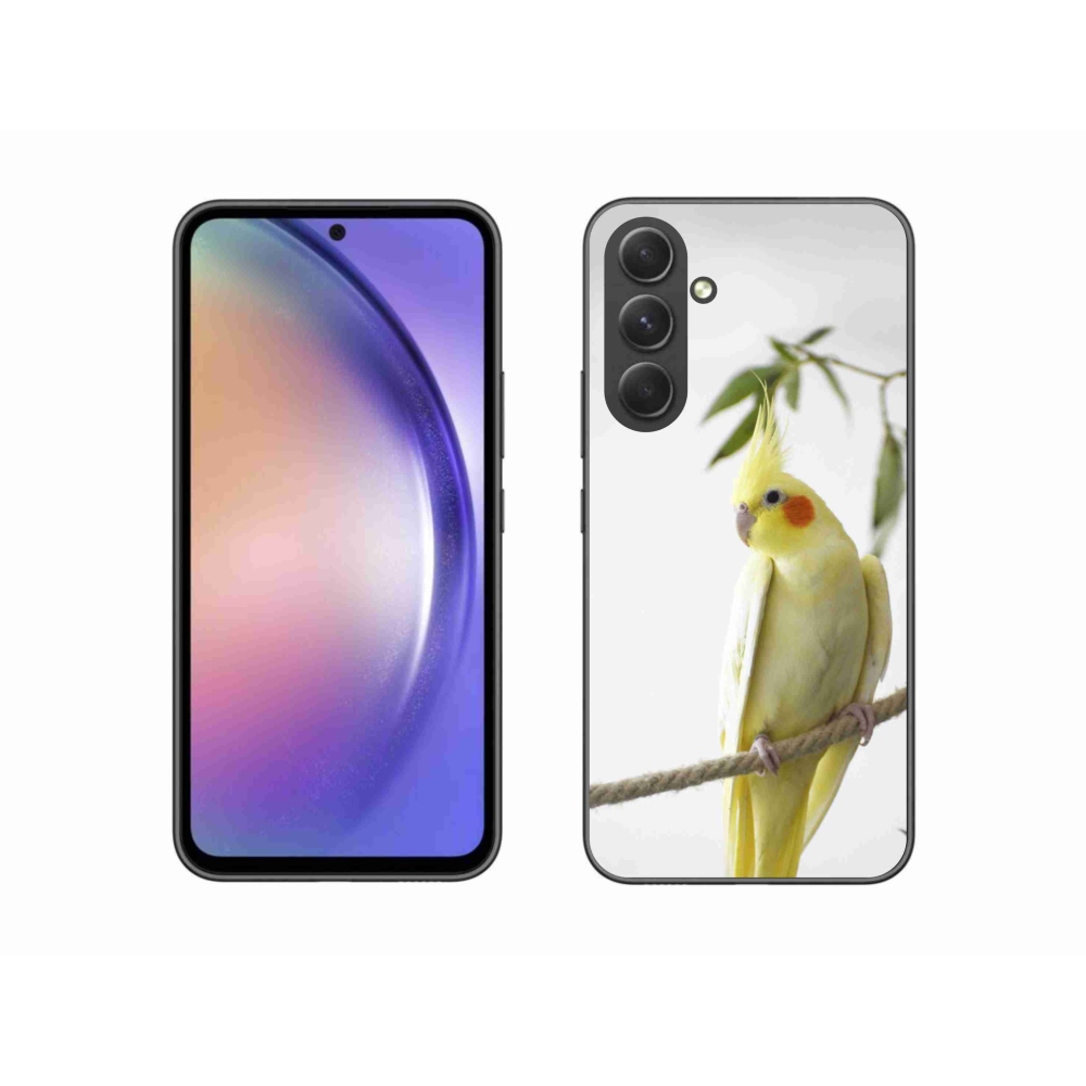 Gélový kryt mmCase na Samsung Galaxy A54 5G - papagáj korela chocholatá