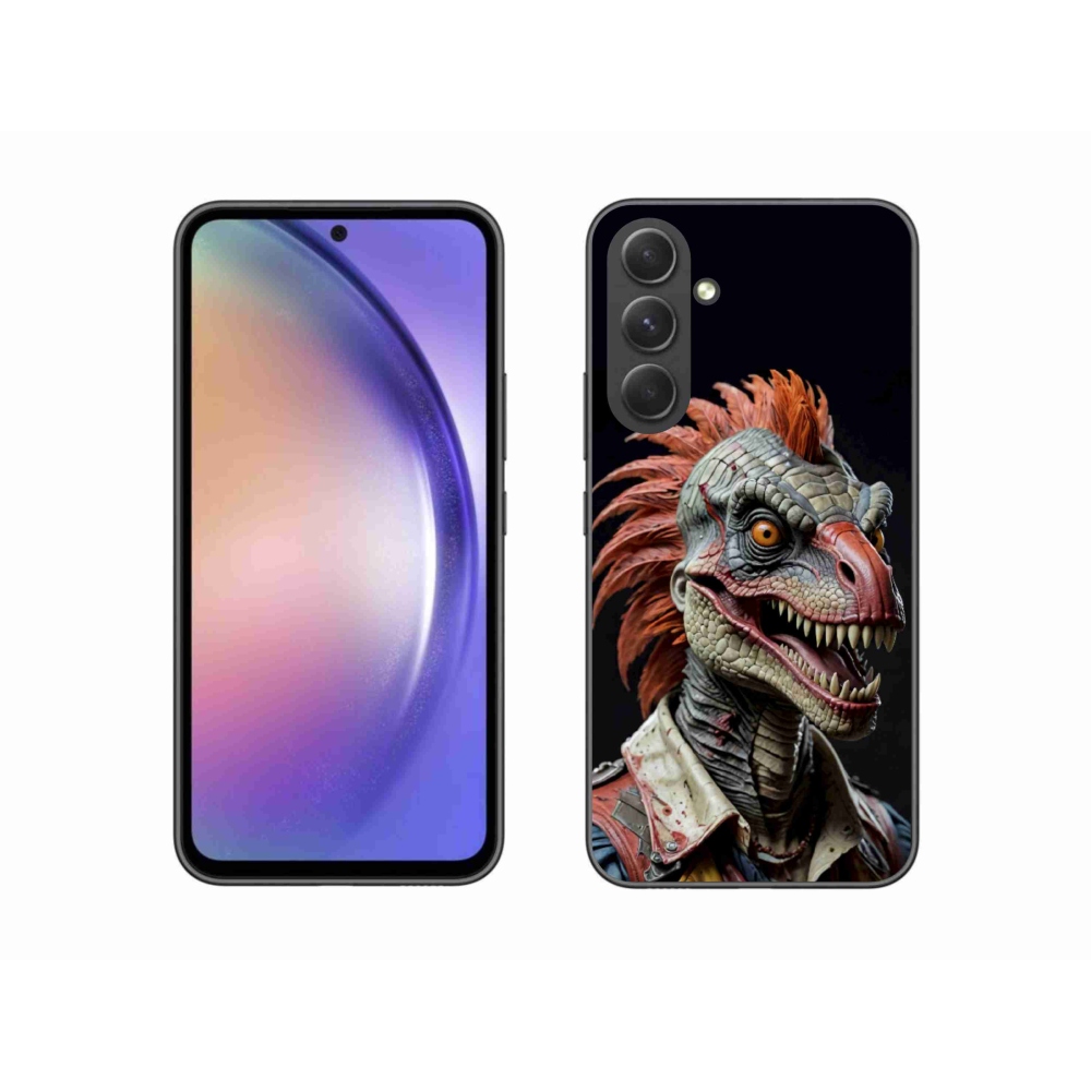 Gélový kryt mmCase na Samsung Galaxy A54 5G - punk dinosaurus