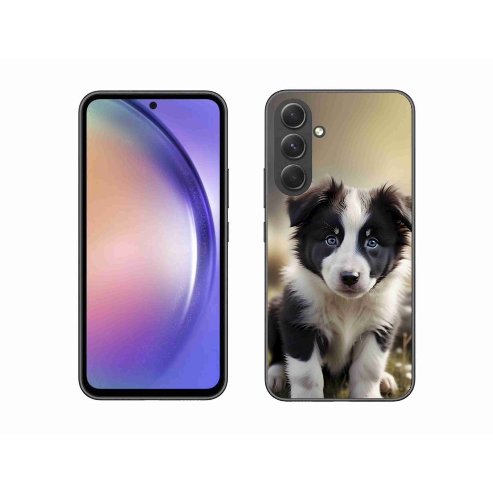 Gélový kryt mmCase na Samsung Galaxy A54 5G - roztomilá border kólia