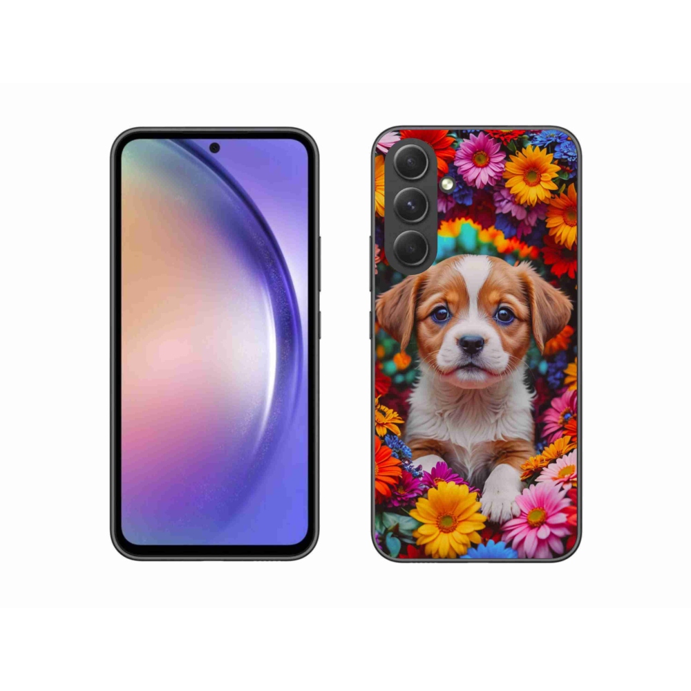 Gélový kryt mmCase na Samsung Galaxy A54 5G - roztomilé šteňa