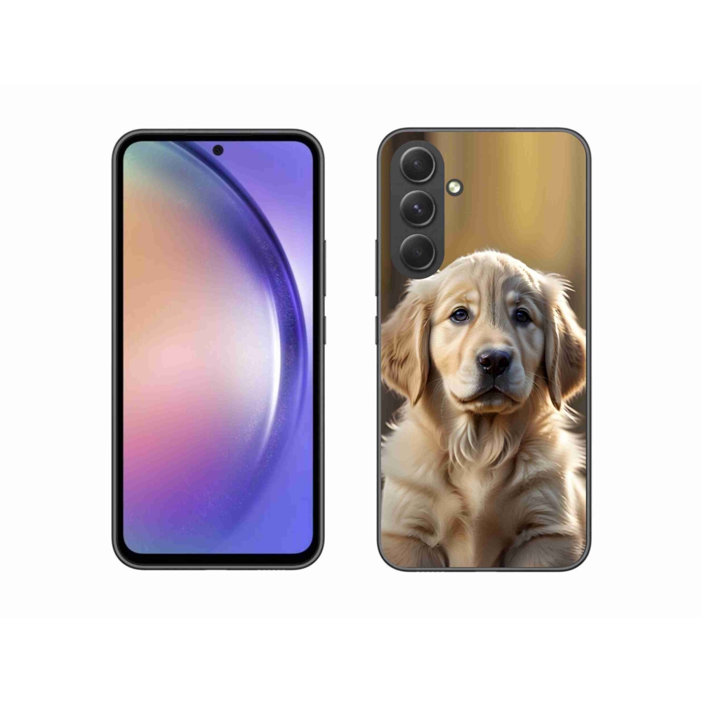 Gélový kryt mmCase na Samsung Galaxy A54 5G - roztomilý zlatý retriever